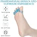 8Pcs Toe Separators for Pedicure, Overlapping Toe Spacers for Women Men, Plantar Fasciitis Yoga Toes Stretcher, Bunion Corrector for Walking Running Yoga Practice(Blue)