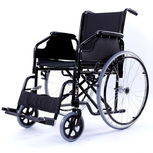 Inko Mobility Silla de Ruedas Plegable Ligera, Para Adultos y Personas Mayores, Silla de Ruedas de Paseo para Ancianos, Estrecha y Resistente, Wheelchair
