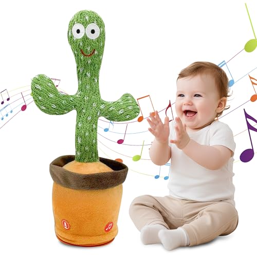 44% off - Ava's Toys Talking Dancing Cactus Toy - Voice Recorder Baby Toy - Talking and Singing Plush Cactus Repeat What You Say - Educational Toys, Nursery Songs - Soft Plush Toddler Toy for Boys and Girls