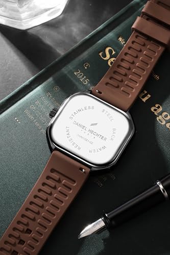 Image of Daniel Hechter Paris Pleyel Collection Fashion Watch for Men - Modern Octagon Dial with Sub-Dial Quartz Movement and Comfortable Silicon Strap - DHM1021