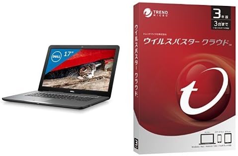 Amazon Dell ノートパソコン 17インチ Core I7モデル ブラック ウイルスバスター セット ノートパソコン 通販