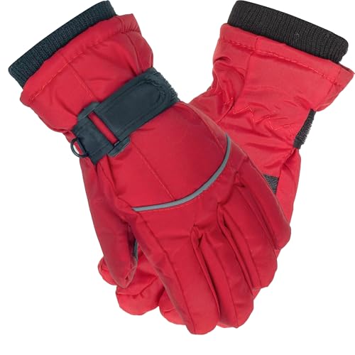 Image of UTOWO Kids Winter Cold Weather Ski Gloves Boy-Girl Warm Windproof Snow Gloves for Snowboarding Sledding Cycling Toddler 3-6T
