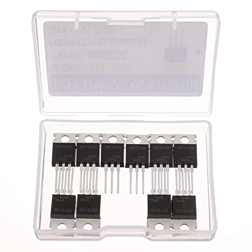 BOJACK IRF510 MOSFET Transistoren IRF510N 5.6A 100 V N-Kanal Leistungs MOSFET TO-220AB (Packung mit 10 Stück)