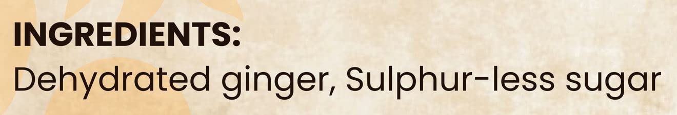 Forgotten Flavours - Sweet Ginger Candy| 100 gms | Dry Ginger Candy for Nausea/Cough Relief | After Meal Digestive | Vacuum Dried Candy | Adrak Candy with No Artificial Preservatives | No Sulphur | Pack of 1 - Image 3 thumbnail