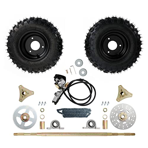 Bruce & Shark 29 Rear Axle Assembly Complete Wheel Hub Kit for Go Kart Quad Trike Drift Bikes go kart wheels go kart rear axle kit