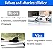 QKWL Car Shark Fin Universal Antenna, Shark Fin Antenna, Shark Fin Antenna Cover, Waterproof and Rust-Proof, Durable, Suitable for Most Cars, Trucks, SUVs, Etc (Black)