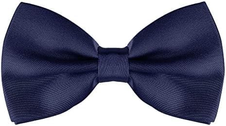 ARYANSH SHOPPE Premium Pre-Tied Satin Bow Tie and Pocket Square for Men | Handcrafted Bow Tie & Wedding Handkerchief for Suits, Blazers & Tuxedo for Formal Events & Weddings (NAVY BLUE)-picture-20