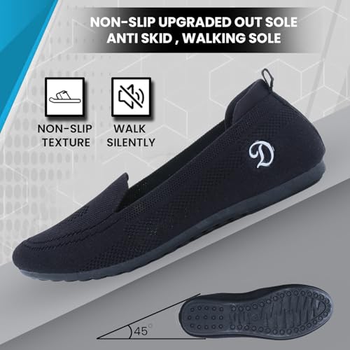 Image of DOCTOR EXTRA SOFT Flexible Memory Foam Women's Shoes for Walking Gym Training | Casual Sports,Slip-On,Lightweight Lace up Jutis Bellies Classy Ballerina for Ladies and Girls New-D-1003