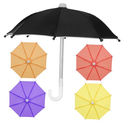 Mini parapluie pour jeux de garçon et fille, mini suspension décorative solide 5 pièces