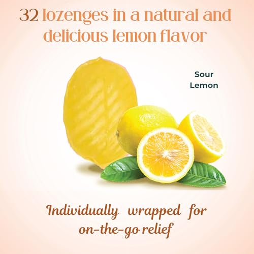 Image of Three Lollies Preggie Drops Pregnancy Nausea Relief Drops with Essential Oils, Morning Sickness and Queasy Stomach Support for Pregnant Women, Sour Lemon, 32 Count
