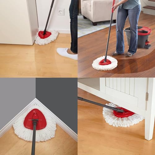 Image of Mop Replace Head, Spin Mop Replacement Head Easywring 1-Tank System, Easy Cleaning, Microfiber, Machine Washable (3 Pack)