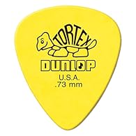 High quality, world renowned. Genuine dunlop tortex picks. Yellow 0.73mm Standard shape for maximum memory, minimum wear. Used by slash, dave matthews and thousands more.