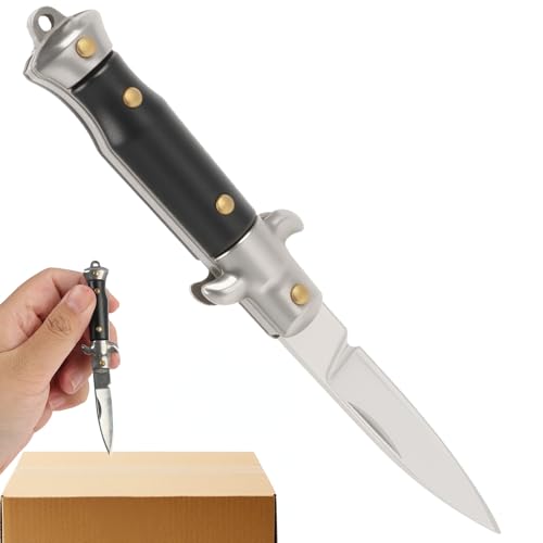 Mini Pocket Knife Keychain Tool, Small Folding Box Cutter EDC Gea...