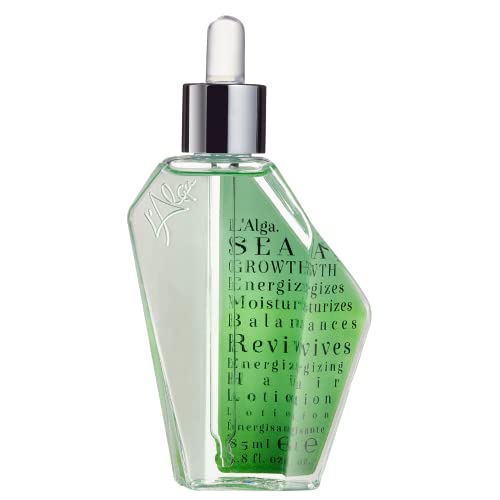 L'Alga SeaGrowth Hair Growth Lotion with Caffeine, Menthol, and LalgaNord5-Biocomplex to Reduce Hair Loss, 85ml.