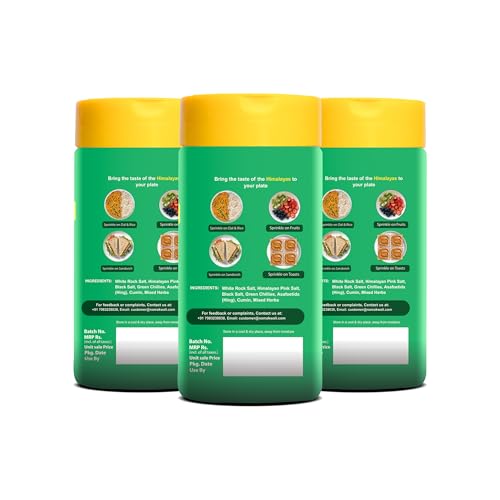 Image of Namakwali Flavoured Pahadi Salt Hing Jeera Burst (Asafoetida and Cumin) Seasoning Pack of 3 - 300 gm | Pisyu Loon Seasoning mix for Popcorn, Noodles, Salad, Raita, Juice, Fruits, Sweet Corn, Makhana and more | 100% Organic, No additives and Preservatives | SharkTank India