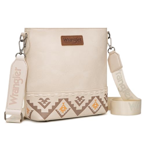 Image of Wrangler Crossbody Purses for Women Two Tone Crossbody Bags Women Purses and Handbags