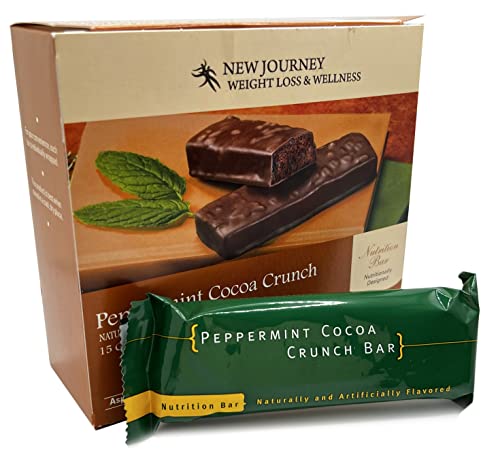Peppermint Cocoa Crunch Bar - New Journey Weight Loss & Wellness - High Protein Meal Replacement Nutrition Bar (7 bars/box) - Image 5