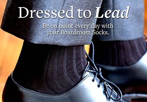 Cotton Dress Socks for Men – Knee High Men's Executive Socks – Classic Over the Calf Dress Socks by Boardroom Socks2