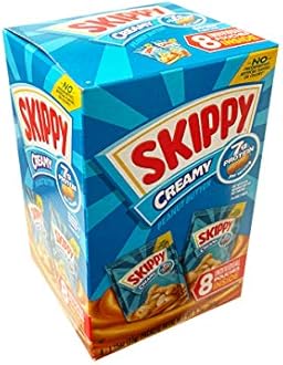 SKIPPY Creamy Peanut Butter Individual Squeeze Packs, 1.15 Ounce (8 Pouches)