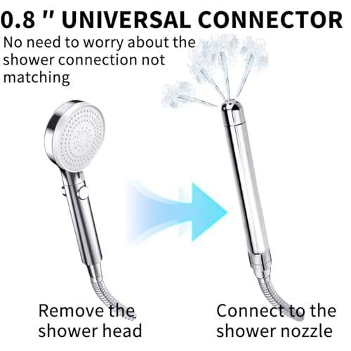 Image of Metal Shower Cleaner Enema Douche System, 3 Shower Heads,Handheld Water Shower Nozzle Anal Rinse Vaginal Cleaning Kit Cleaner Attachment for Men Women(Aluminum)