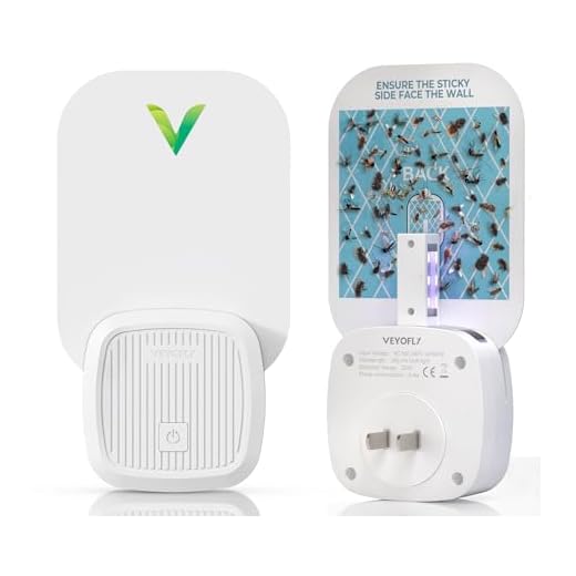 VEYOFLY Fly Catcher Indoor, Fly Trap Indoor, (1 Device + 3 Refills) Fruit Fly Traps for Indoors, Gnat Traps for House Indoor, Bug Killer, Fly Trap, Plug in Light Flying Insect Trap