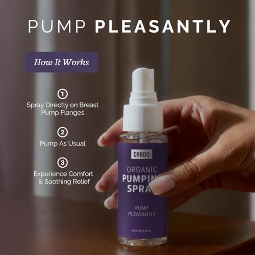 Image of CoBoo The Original Pumping Spray 2 Fl Oz (Pack of 2) | Organic Lubricant for Breast Pumping | Vegan & Lanolin Free, Made in USA | Helps Sore Nipples & Clogged Milk Ducts