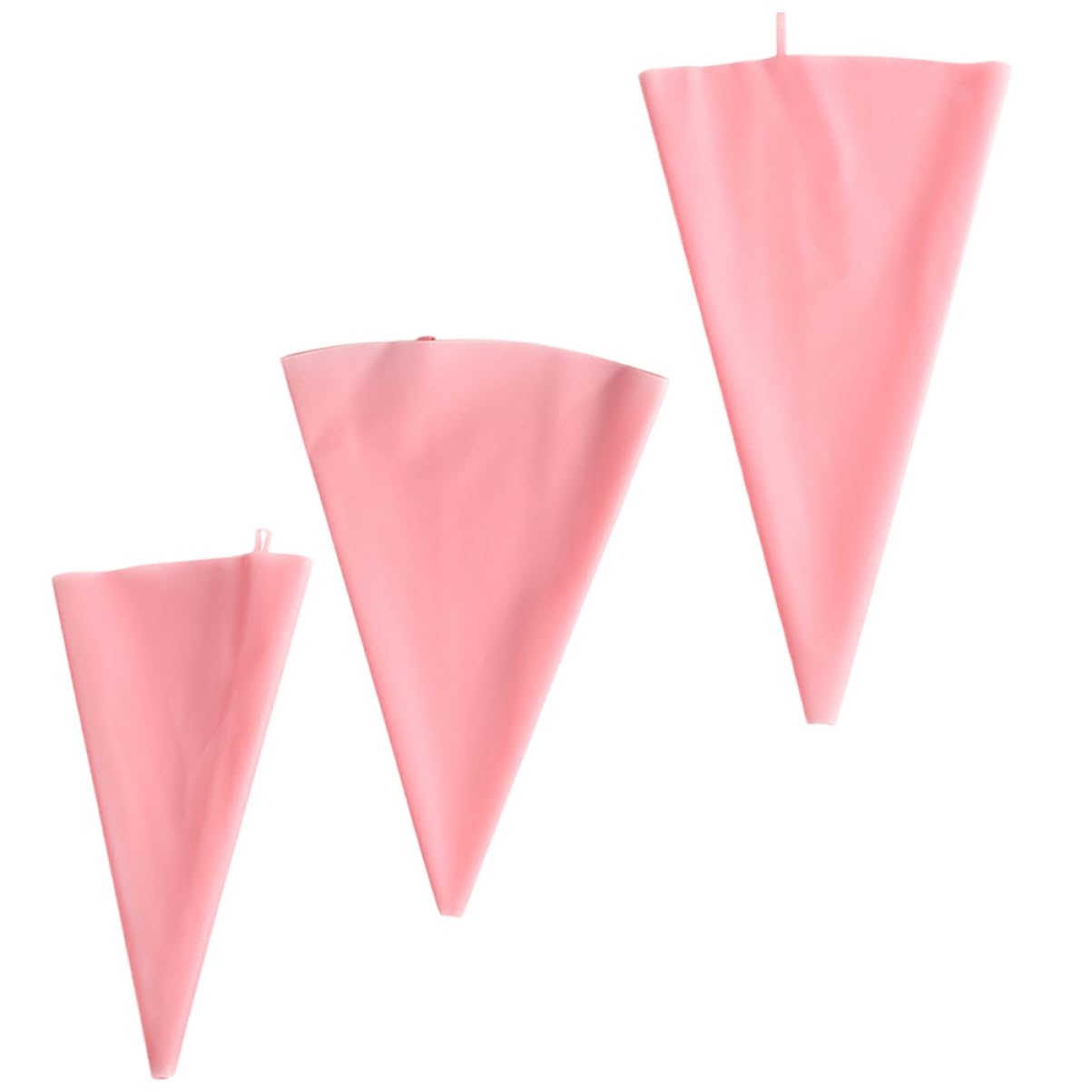 CONGARTENO 3pcs Reusable Silicone Piping Bags for Baking Icing Bags for Cake Decorating Cookies and Pastry Safe and Flexible Baking Accessories