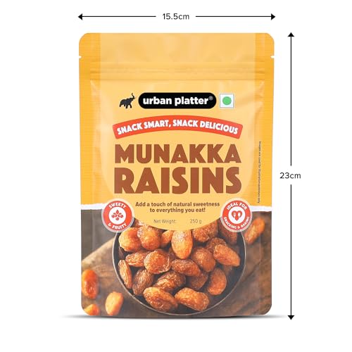 Urban Platter Afghan Munakka Raisins, 400g