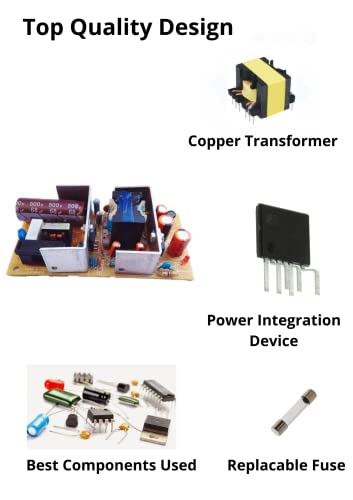QCandid Smps Adapter 12V - 5A (60 W) Power Supply with 2.5mm Jack (2 Year Warranty) Black - Image 4