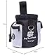 VOARGE Futterbeutel für Hunde, Tragbarer Imbissbeutel, Lebensmitteltasche, Eingebautem Poop Tasche Spender, Futtertasche Leckerlitasche Snack Bag mit Clip Futtertasche für Hundetraining und Ausbildung