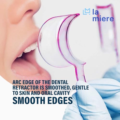 Image of LA MIERE Dental Cheek Retractor C Shape Mouth Opener Size S,M,L, Pack of 3, Pink