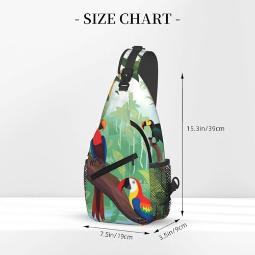 Bolso cruzado de pecho tipo sling negro para adultos miniatura 3