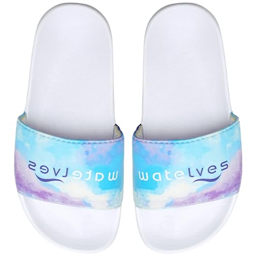 Image of IceUnicorn Kids Girls Slide Sandals Toddler Slippers Boys Non-slip Summer Casual Beach Water Shoes for Indoor & Outdoor
