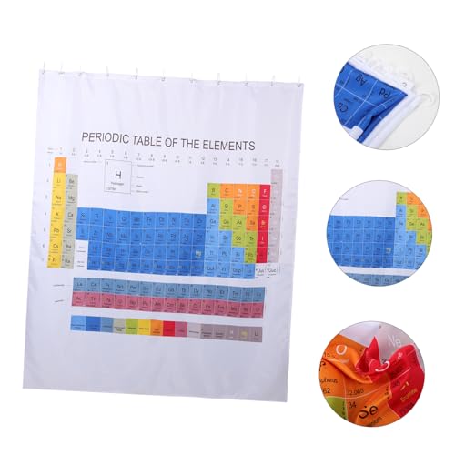 Rideau de bain motif de table exquis accessoire de douche résistant IMIKEYA - 8