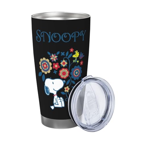 マグカップ スヌーピー ウッドストック (12) コーヒーカップ コンビニカップ 保冷 保温 タンブラー ステンレス製 大容量 真空断熱マグ 蓋付き 持ち運び 直接ドリップ 車用 600ml Straw Three-piece Set