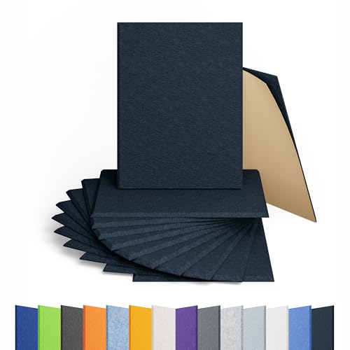 Image of 12 Pack Rectangle Acoustic Panels Self Adhesive Sound Proof Foam(Dark Blue)