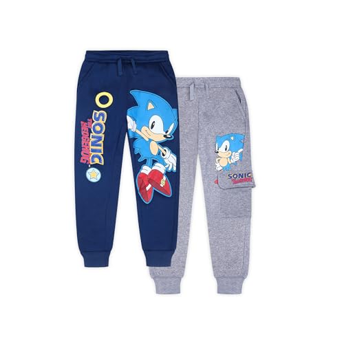 SEGA Sonic The Hedgehog Boys 2 Pack Joggers for Toddler and Little Kids – Multicolor