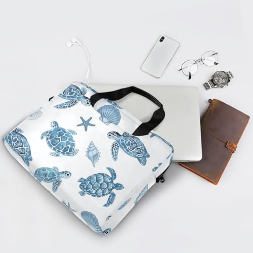Maletín para portátil con estampado de tortuga marina miniatura 7