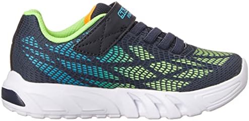 Skechers Boy's Flex-Glow Elite-Vorlo Sneaker, Navy/Multi, 8 Toddler | Image 5
