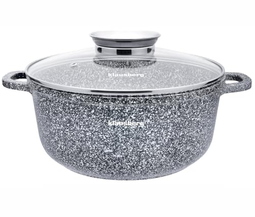 Topf mit Marmorbeschichtung Kochtopf Töpf GARNEK MARMUROWY (Ø22cm)