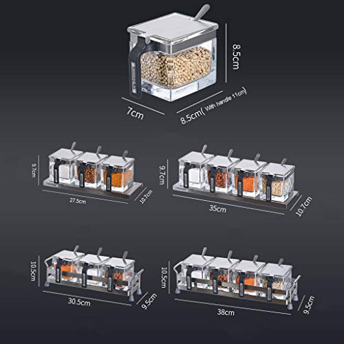 Tempero Tanque Tempero Caixa Tempero Garrafa Condimento Garrafa Transparente Especiaria Frasco Tempe