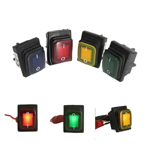 Interruptor de 4 pines 12V impermeable tipo basculante marino para automoción