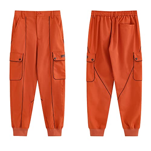 XYXIONGMAO Streetwear Hip Hop Cargo Joggers Pants for Men Casual Pants Loose Multi-Pocket Outdoor Sports Harem Overalls4