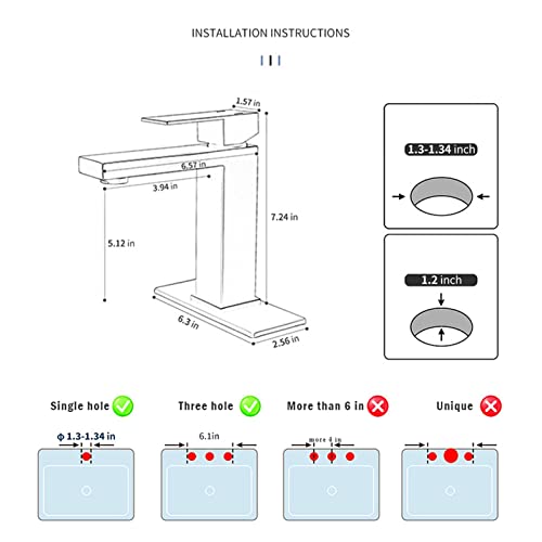 Robinet de lavabo de salle de bain doré pour ambiance ferme chic