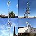 AECEVAN 12000W Wind Turbine Generator, 220V 12V 24V 48V Vertical Axis No Noise Magnetic Levitation Free Energy Wind Turbine with MPPT Controller for Home Factory Street Lighting (48V)