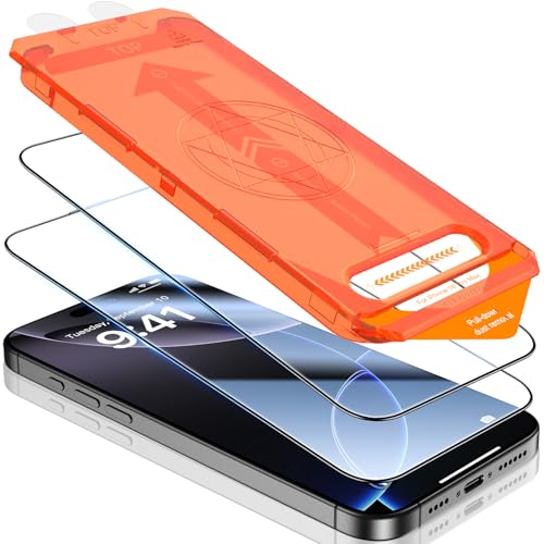 UniqueMe für iPhone 16 Pro Max für Panzerglas - Full Screen TOP Bruchsicherheit 9H Displayschutz für iPhone 16 Pro Max f...