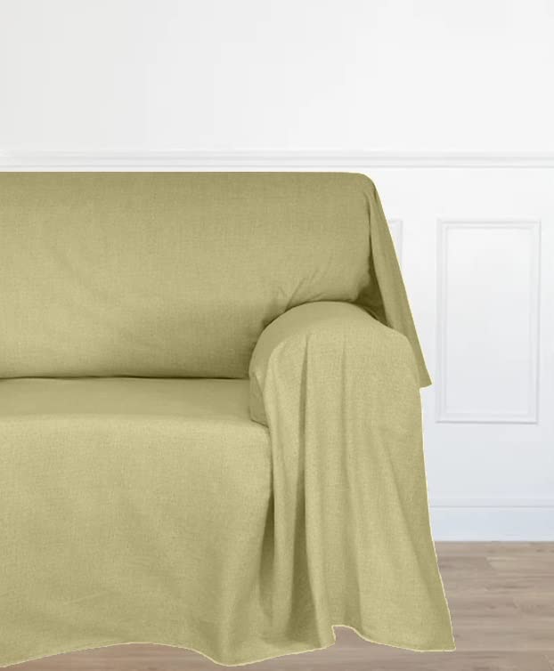 Farè - Telo Salva Divano in tessuto arredo ANTIMACCHIA (idrorepellente ed impermeabile) per COPRIDIVANO | Made in Italy | 200 x 270 cm | ARMOR beige