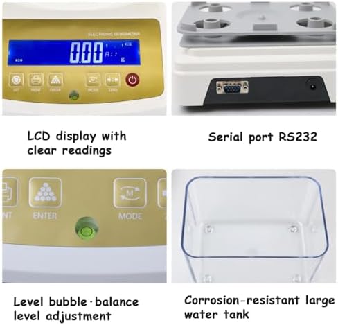 Digital Gold Purity Tester, Precious Metal Density Meter with LCD, Accurate Gold & Silver Analysis for Jewelry Stores & Pawn Shops - Essential Testing Tool