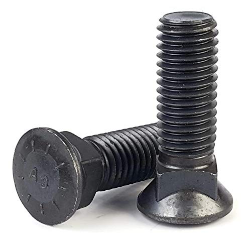 Dome Head Plow Bolt - Plain Grade 8 Steel 3/4