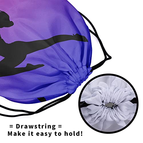Image of Nerxy Pink Purple Gymnastics Grip Bag - Cute Gym Bags for Gymnasts, Adjustable for Personal Equipment